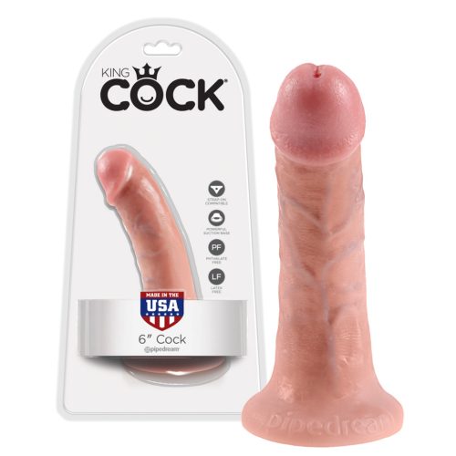 King Cock 6 dildó (15 cm) - natúr