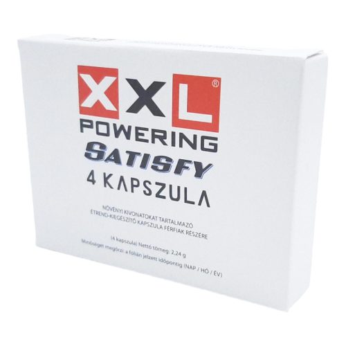 XXL powering Satisfy - erős, étrend-kiegészítő férfiaknak (4db)